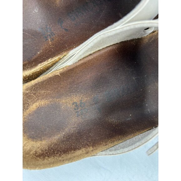 BIRKENSTOCK Arizona Womens 36 White Cork Slip On - Picture 4 of 8